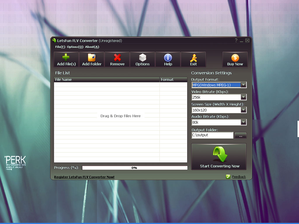 Screenshot for FLV Converter 6.3